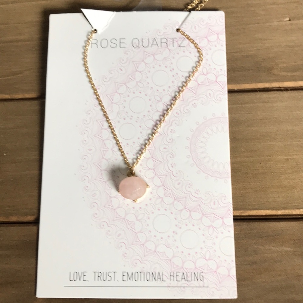 Rose quartz necklace